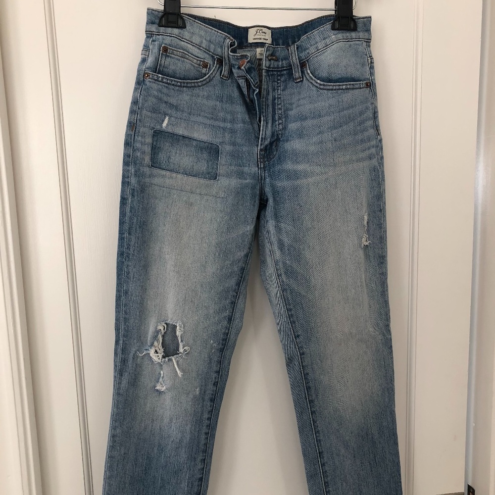 J. Crew Vintage Ankle Straight Jeans